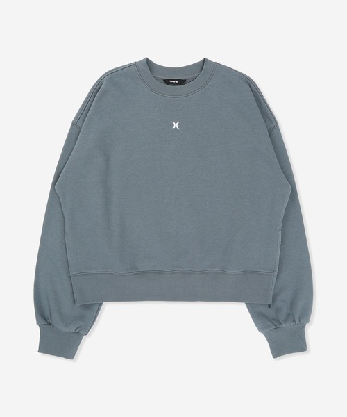 Hurley (ハーレー)の「【Hurley:ハーレー】レディースサイドジップスウェット TERRY ICON LONG SLEEVE(スウェット・レディース・ヘザーグレー/ブラック/ブルーグレー・MEDIUM/LARGE/SMALL)」の3枚目の写真