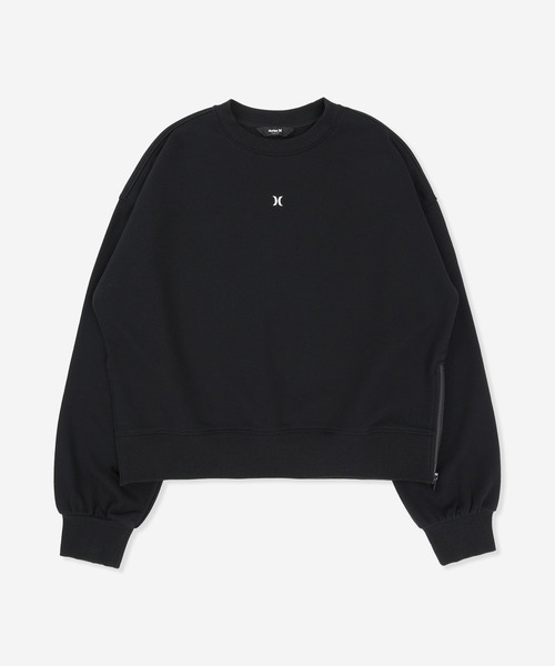 Hurley (ハーレー)の「【Hurley:ハーレー】レディースサイドジップスウェット TERRY ICON LONG SLEEVE(スウェット・レディース・ヘザーグレー/ブラック/ブルーグレー・MEDIUM/LARGE/SMALL)」の2枚目の写真