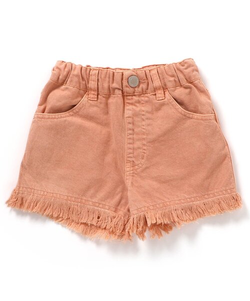 BREEZE（ブリーズ）の「フリンジショートパンツ（デニムパンツ・キッズ・オレンジ/ピンク/アイボリー/ブルー・130/80/90/100/110/120/140）」の4枚目の写真