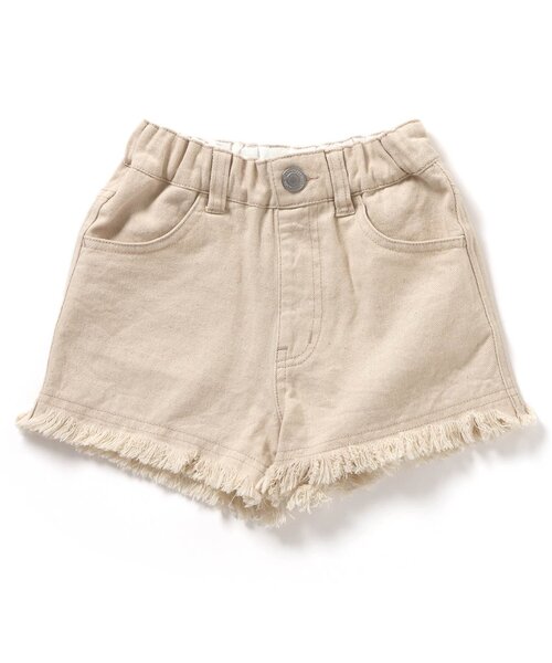 BREEZE（ブリーズ）の「フリンジショートパンツ（デニムパンツ・キッズ・オレンジ/ピンク/アイボリー/ブルー・130/80/90/100/110/120/140）」の2枚目の写真