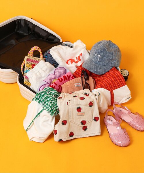 BREEZE（ブリーズ）の「フリンジショートパンツ（デニムパンツ・キッズ・オレンジ/ピンク/アイボリー/ブルー・130/80/90/100/110/120/140）」の13枚目の写真