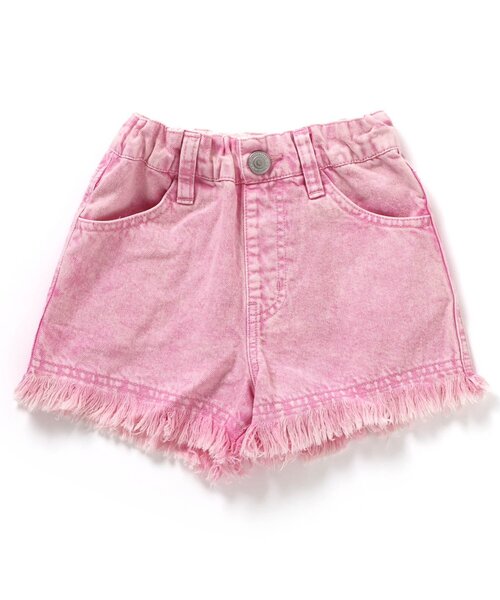 BREEZE（ブリーズ）の「フリンジショートパンツ（デニムパンツ・キッズ・オレンジ/ピンク/アイボリー/ブルー・130/80/90/100/110/120/140）」の5枚目の写真