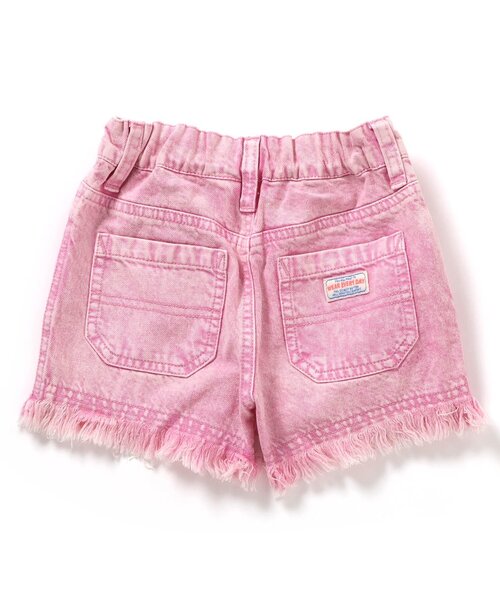 BREEZE（ブリーズ）の「フリンジショートパンツ（デニムパンツ・キッズ・オレンジ/ピンク/アイボリー/ブルー・130/80/90/100/110/120/140）」の6枚目の写真
