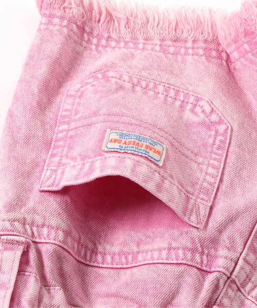 BREEZE（ブリーズ）の「フリンジショートパンツ（デニムパンツ・キッズ・オレンジ/ピンク/アイボリー/ブルー・130/80/90/100/110/120/140）」の17枚目の写真