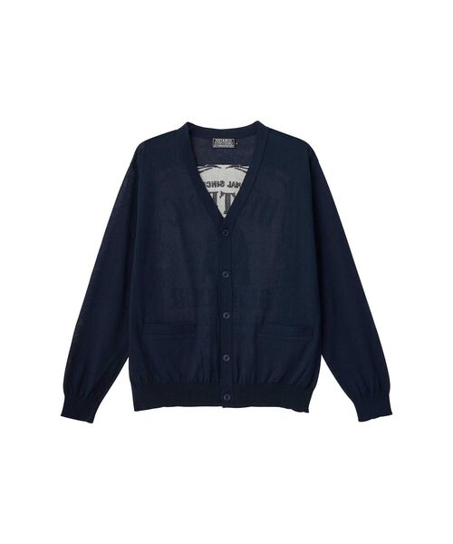 HYSTERIC GLAMOUR(ヒステリックグラマー)の「WHISKY WOMANジャカード セーター(カーディガン/ボレロ・メンズ・ブラック/ネイビー/レッド・X-LARGE/LARGE/MEDIUM)」の2枚目の写真