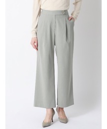 SUIT SQUARE（スーツスクエア）の「CHANTOWA/タックワイドパンツ/ウォッシャブル/接触冷感/リネンライクポリエステル/無地（その他パンツ）」