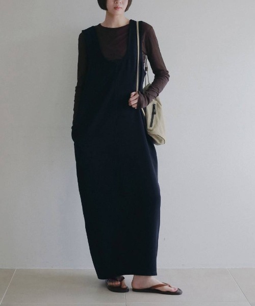 anuke(アンヌーク)の「anuke Gather Compact Tops ギャザーコンパクトトップス/62620608(Tシャツ/カットソー・レディース・ブラウン/アイボリー・ONE SIZE)」の7枚目の写真