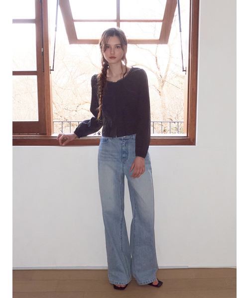 ETMON(エトモン)の「Lace Pintuck Shirring Blouse, Black(シャツ/ブラウス・レディース・その他・SMALL/MEDIUM)」の6枚目の写真