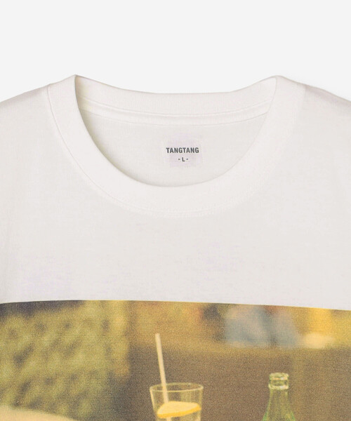 TANGTANG(タンタン)の「TANGTANG | 半袖Tシャツ GASATANG HIBI÷VIVID MEN(Tシャツ/カットソー・メンズ・ホワイト・L/M/XL)」の4枚目の写真
