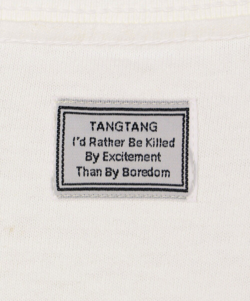 TANGTANG(タンタン)の「TANGTANG | 半袖Tシャツ GASATANG HIBI÷VIVID MEN(Tシャツ/カットソー・メンズ・ホワイト・L/M/XL)」の10枚目の写真