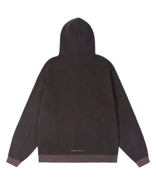 PHYPS MOTORCYCLE(フィップスモーターサイクル)の「H-Tech Grid Mix Hoodie Zip-Up Burgundy(パーカー・レディース・その他・SMALL/MEDIUM/LARGE/X-LARGE)」の3枚目の写真