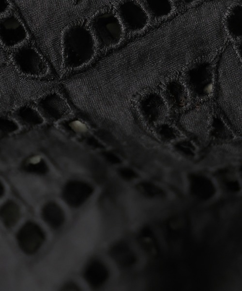 antiqua(アンティカ)の「綿100 シフリー刺繍 ワイドパンツ(その他パンツ・レディース・ブラック・ONESIZE)」の18枚目の写真