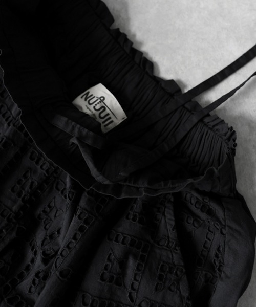 antiqua(アンティカ)の「綿100 シフリー刺繍 ワイドパンツ(その他パンツ・レディース・ブラック・ONESIZE)」の15枚目の写真