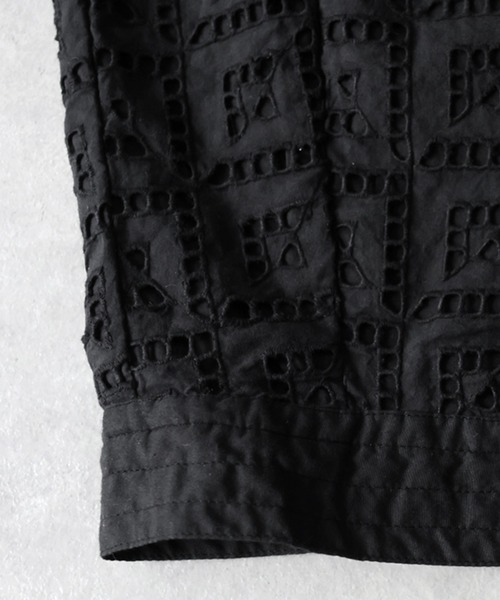 antiqua(アンティカ)の「綿100 シフリー刺繍 ワイドパンツ(その他パンツ・レディース・ブラック・ONESIZE)」の16枚目の写真
