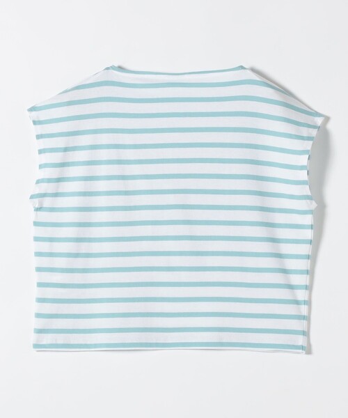 ORCIVAL(オーシバル)の「ORCIVAL: 〈手洗い可能〉ボートネック ボーダー フレンチスリーブ プルオーバー(Tシャツ/カットソー・レディース・ライトグレー/レッド/ブルー・ONE SIZE)」の11枚目の写真
