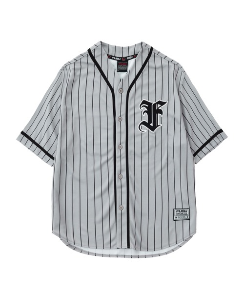 FUBU( フブ)の「FUBU フブ ブランド Baseball shirt/ベースボールシャツ(Tシャツ/カットソー・メンズ・グレー/ブラック/ホワイト・M/L/XL/XXL)」の1枚目の写真