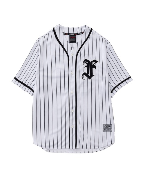 FUBU( フブ)の「FUBU フブ ブランド Baseball shirt/ベースボールシャツ(Tシャツ/カットソー・メンズ・グレー/ブラック/ホワイト・M/L/XL/XXL)」の2枚目の写真