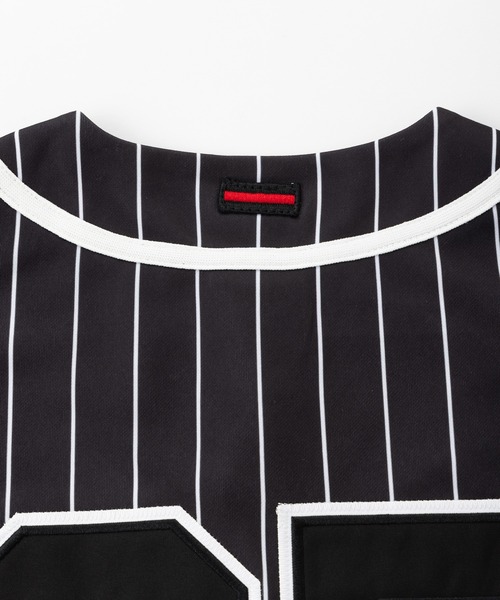 FUBU( フブ)の「FUBU フブ ブランド Baseball shirt/半袖ベースボールシャツ(Tシャツ/カットソー・メンズ・グレー/ブラック/ホワイト・M/L/XL/XXL)」の9枚目の写真