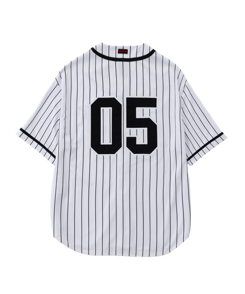 FUBU( フブ)の「FUBU フブ ブランド Baseball shirt/半袖ベースボールシャツ(Tシャツ/カットソー・メンズ・グレー/ブラック/ホワイト・M/L/XL/XXL)」の5枚目の写真