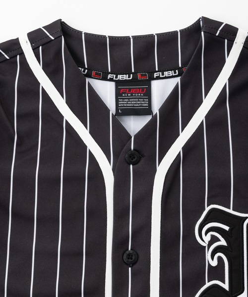 FUBU( フブ)の「FUBU フブ ブランド Baseball shirt/半袖ベースボールシャツ(Tシャツ/カットソー・メンズ・グレー/ブラック/ホワイト・M/L/XL/XXL)」の8枚目の写真