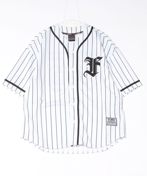FUBU( フブ)の「FUBU フブ ブランド Baseball shirt/半袖ベースボールシャツ(Tシャツ/カットソー・メンズ・グレー/ブラック/ホワイト・M/L/XL/XXL)」の13枚目の写真