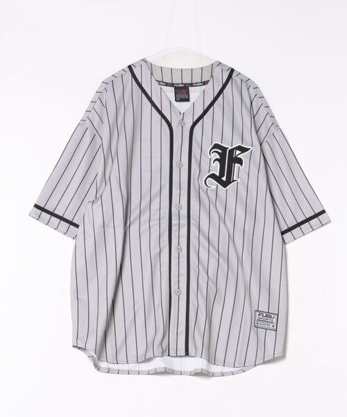 FUBU( フブ)の「FUBU フブ ブランド Baseball shirt/半袖ベースボールシャツ(Tシャツ/カットソー・メンズ・グレー/ブラック/ホワイト・M/L/XL/XXL)」の15枚目の写真