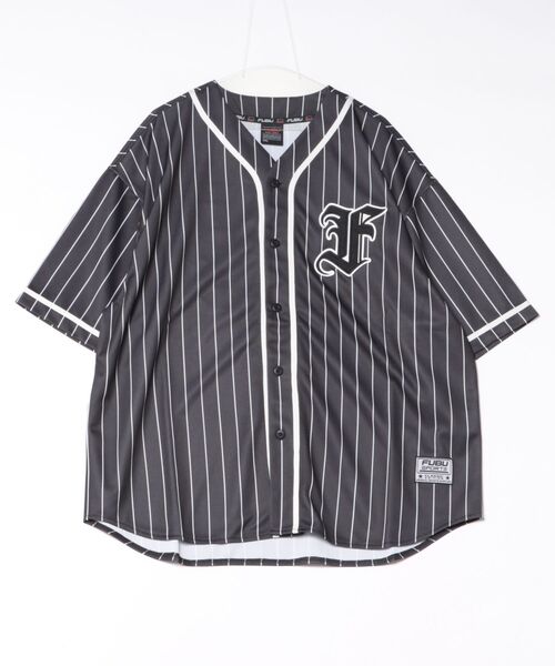 FUBU( フブ)の「FUBU フブ ブランド Baseball shirt/半袖ベースボールシャツ(Tシャツ/カットソー・メンズ・グレー/ブラック/ホワイト・M/L/XL/XXL)」の14枚目の写真