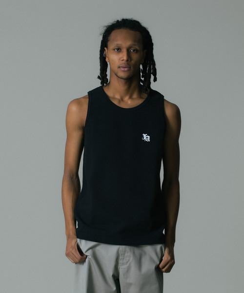 XLARGE（エクストララージ）の「OLD ENGLISH WAFFLE TANK TOP（タンクトップ・メンズ・ブラック/ホワイト/ネイビー/カモフラージュ・XL/L/M/S）」の17枚目の写真