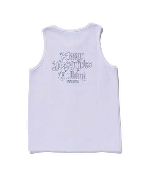 XLARGE（エクストララージ）の「OLD ENGLISH WAFFLE TANK TOP（タンクトップ・メンズ・ブラック/ホワイト/ネイビー/カモフラージュ・XL/L/M/S）」の21枚目の写真