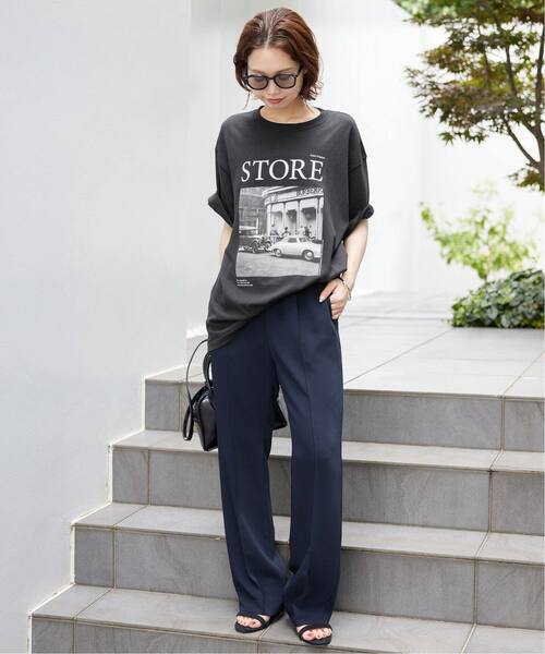 SLOBE IENA(スローブイエナ)の「《WEB限定/追加》LIFEフォトルーズTEE(Tシャツ/カットソー・レディース・ブラック・FREE)」の2枚目の写真