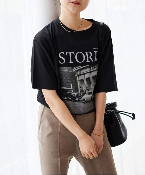 SLOBE IENA(スローブイエナ)の「《WEB限定/追加》LIFEフォトルーズTEE(Tシャツ/カットソー・レディース・ブラック・FREE)」の13枚目の写真