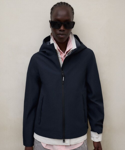 ECOALF(エコアルフ)の「VENIS ジャケット / VENIS JACKET WOMAN(ブルゾン・レディース・ネイビー/グレー・M/S)」の2枚目の写真
