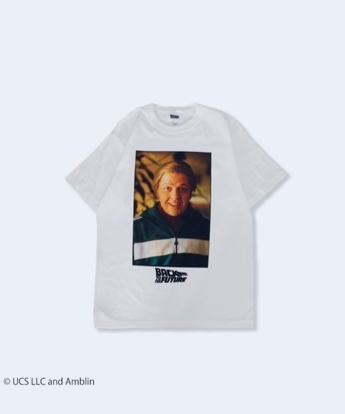 StPT(エスティーピーティー)の「『バック・トゥ・ザ・フューチャー』BACK TO THE FUTURE """Old Biff"" T-Shirt" 半袖プリントTシャツ ビックシルエット ピグメント加工 ヴィンテージライク(Tシャツ/カットソー・メンズ・チャコール/ホワイト・LARGE/X-LARGE/MEDIUM)」の2枚目の写真