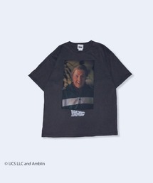 『バック・トゥ・ザ・フューチャー』BACK TO THE FUTURE """Old Biff"" T-Shirt" 半袖プリントTシャツ ビックシルエット ピグメント加工 ヴィンテージライク