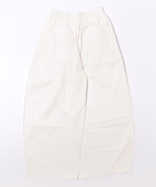 LAULEN(ローレン)の「cotton double tuck wide pants /コットンダブルタックワイドパンツ(その他パンツ・レディース・ホワイト/ブラック・FREE)」の3枚目の写真