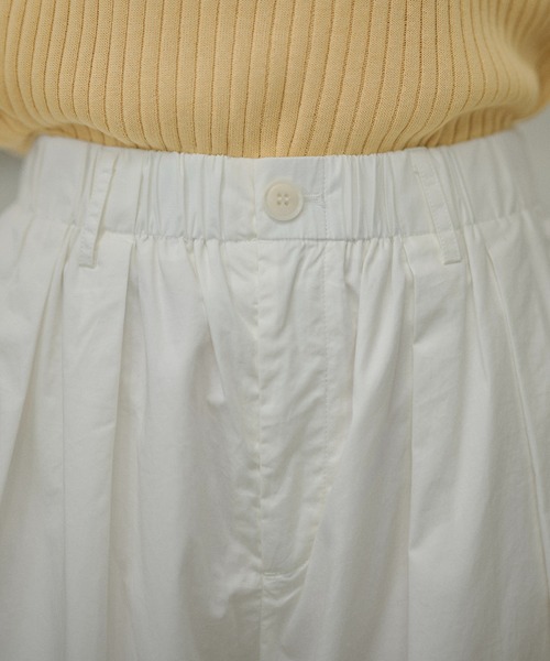 LAULEN(ローレン)の「cotton double tuck wide pants /コットンダブルタックワイドパンツ(その他パンツ・レディース・ホワイト/ブラック・FREE)」の17枚目の写真