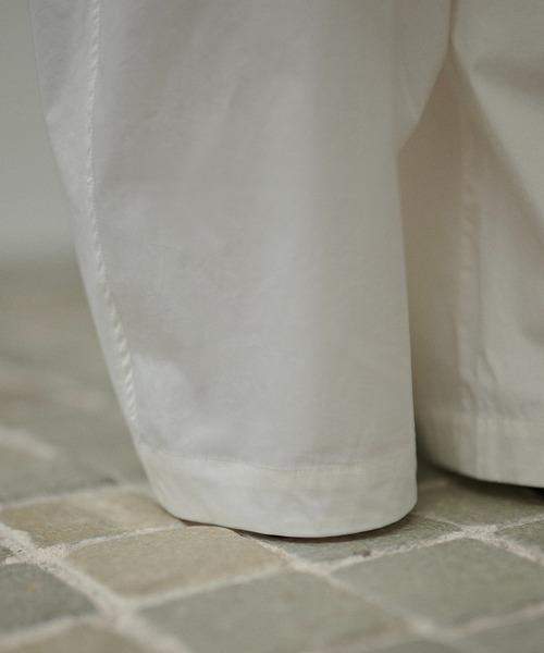 LAULEN(ローレン)の「cotton double tuck wide pants /コットンダブルタックワイドパンツ(その他パンツ・レディース・ホワイト/ブラック・FREE)」の20枚目の写真