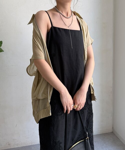 DouDou（ドゥドゥ）の「コードレース刺繍カットワークレースワンピース（ワンピース・レディース・オフホワイト/ボルドー/ブラック・FREE）」の22枚目の写真