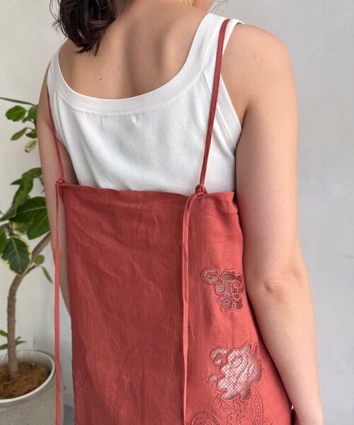 DouDou（ドゥドゥ）の「コードレース刺繍カットワークレースワンピース（ワンピース・レディース・オフホワイト/ボルドー/ブラック・FREE）」の11枚目の写真