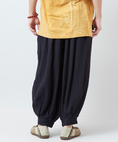 チャイハネ(チャイハネ)の「【チャイハネ】ダブルガーゼMEN'Sバルーンパンツ(その他パンツ・メンズ・ブラック/ブルー/ベージュ・FREE)」の7枚目の写真