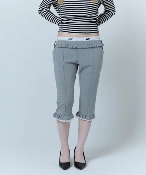 パンツ neith. Herringbone Lingerie Half Pants neith.｜ネイスのその他パンツ（グレー/灰色系）通販 - ZOZOTOWN