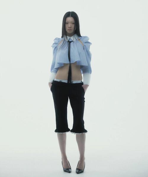 neith.（ネイス）の「neith./ネイス/Layered Sabrina Pants（その他パンツ・レディース・ブラック/グレー・F）」の3枚目の写真