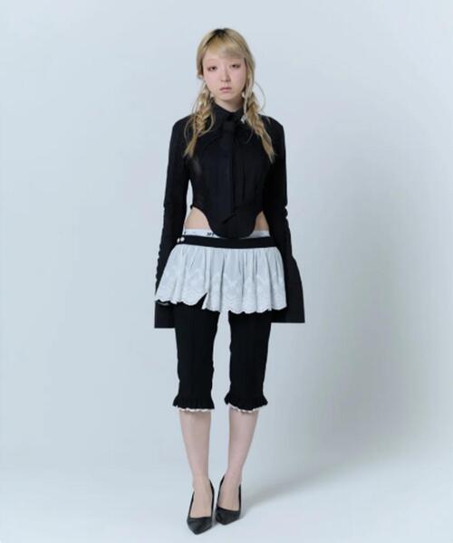 neith.（ネイス）の「neith./ネイス/Layered Sabrina Pants（その他パンツ・レディース・ブラック/グレー・F）」の15枚目の写真