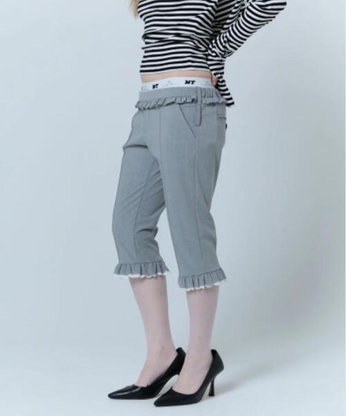 neith.（ネイス）の「neith./ネイス/Layered Sabrina Pants（その他パンツ・レディース・ブラック/グレー・F）」の6枚目の写真