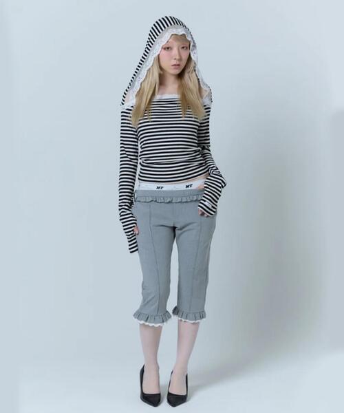 neith.（ネイス）の「neith./ネイス/Layered Sabrina Pants（その他パンツ・レディース・ブラック/グレー・F）」の8枚目の写真