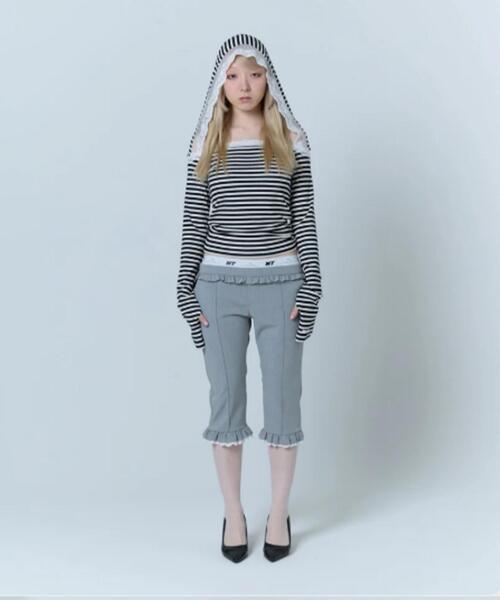 neith.（ネイス）の「neith./ネイス/Layered Sabrina Pants（その他パンツ・レディース・ブラック/グレー・F）」の9枚目の写真
