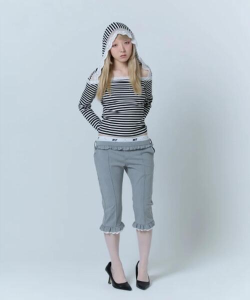 neith.（ネイス）の「neith./ネイス/Layered Sabrina Pants（その他パンツ・レディース・ブラック/グレー・F）」の10枚目の写真