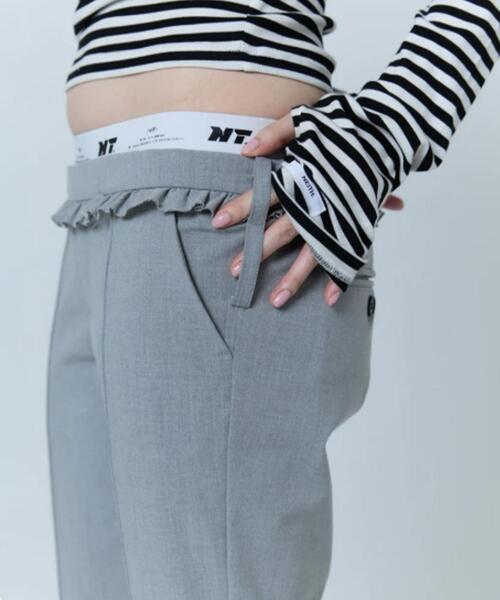 neith.（ネイス）の「neith./ネイス/Layered Sabrina Pants（その他パンツ・レディース・ブラック/グレー・F）」の4枚目の写真