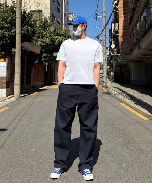 DOLPHIN WAVE APPAREL（ドルフィンウェーブアパレル）の「[2PACK] ドルフィンルーズクロップ半袖Tシャツ2パック（Tシャツ/カットソー・メンズ・ホワイト×ホワイト/ホワイト×ブラック/ブラック×ブラック・MEDIUM/LARGE/X-LARGE）」の8枚目の写真