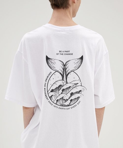 VANNWORKS(バンワークス)の「アースデイエブリデイ オーバーサイズ 半袖Tシャツ (VNCTS238) ホワイト(Tシャツ/カットソー・レディース・その他・SMALL/X-LARGE/XX-LARGE/LARGE/MEDIUM)」の1枚目の写真